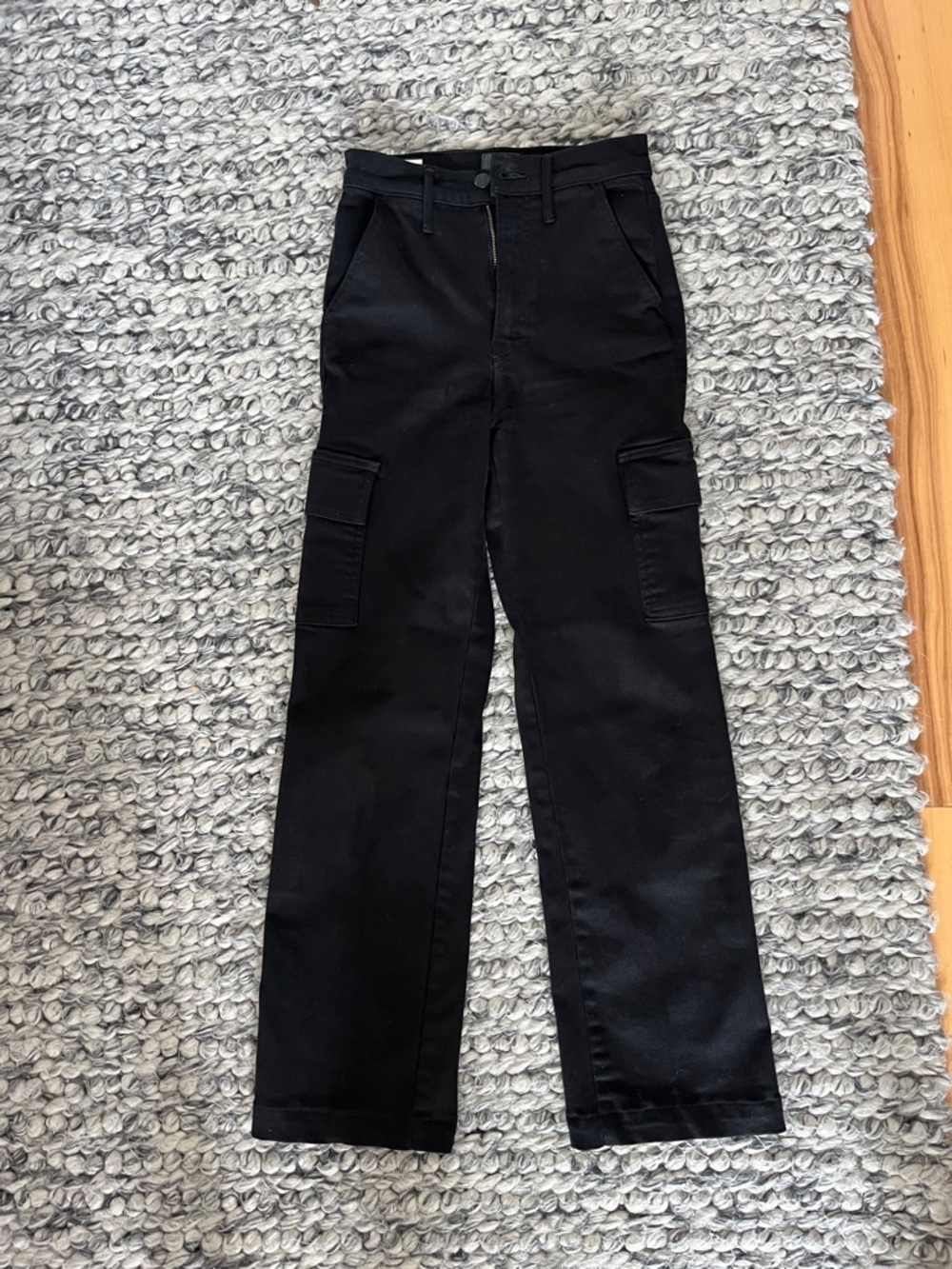 Black Mother Straight Leg Cargo Pants